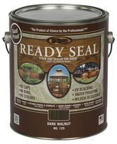 Ready Seal 125 Stain and Sealer, Dark Walnut, 1 gal, Can